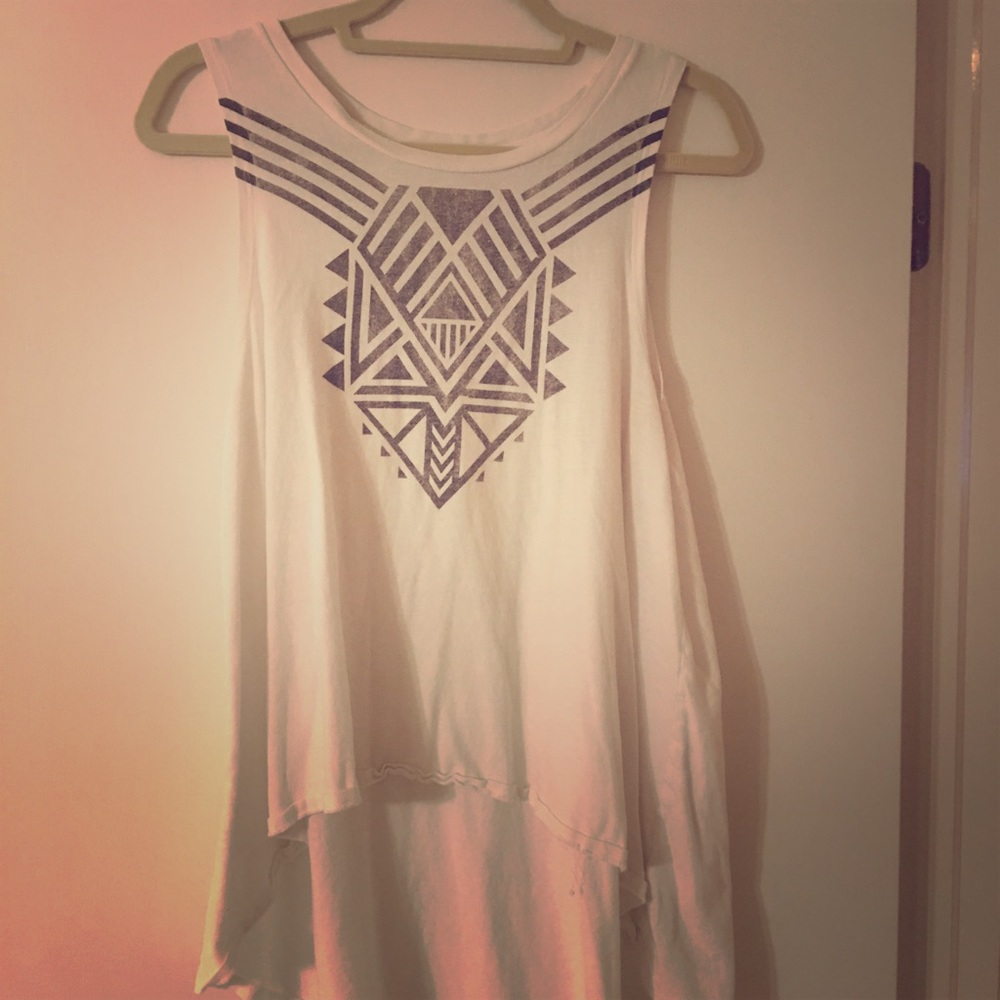 Amuse society high low Aztec tank size medium.